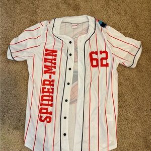 Spider-Man Baseball Jersey - White and Red
